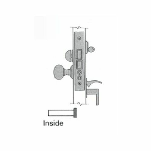 Baldwin PSDECTAR260 Reserve Passage Decorative with Traditional Arch Rose in Bright Chrome Finish