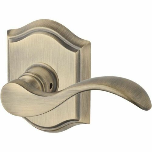 Baldwin PSDECTAR260 Reserve Passage Decorative with Traditional Arch Rose in Bright Chrome Finish